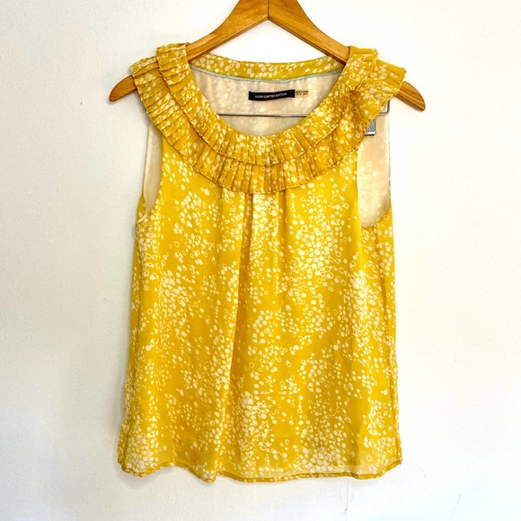 Boden Sunflower Ruffle Neck Blouse - Picture 5 of 8